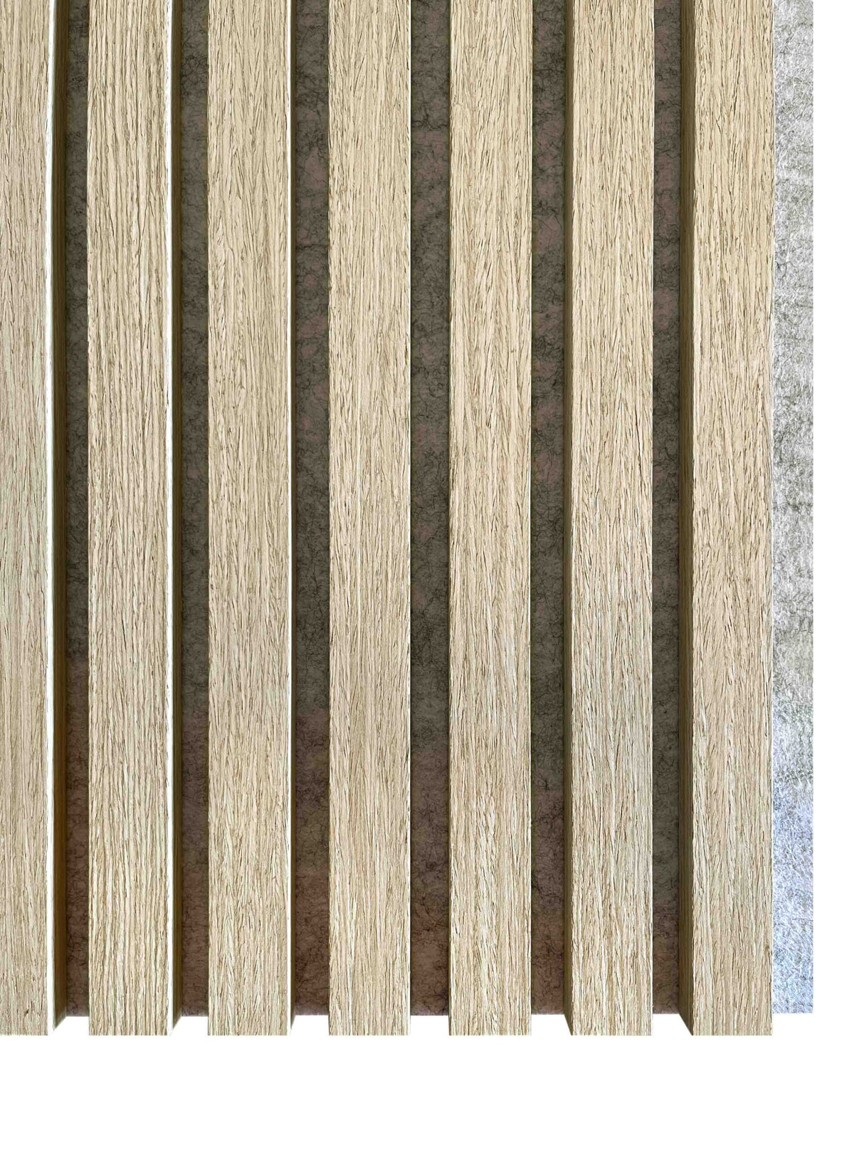 Akoestische panelen 280 x 60 x 2.4 cm - Eiken Naturel Grijs Vilt