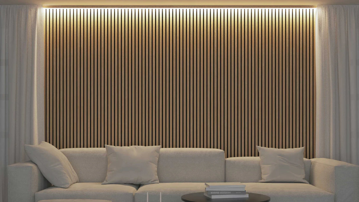 Akoestische panelen 270x60 cm - Eiken Naturel