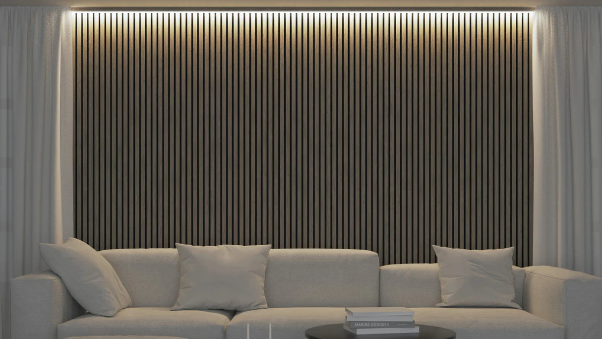 Akoestische panelen 270x60 cm - Eiken Light Naturel