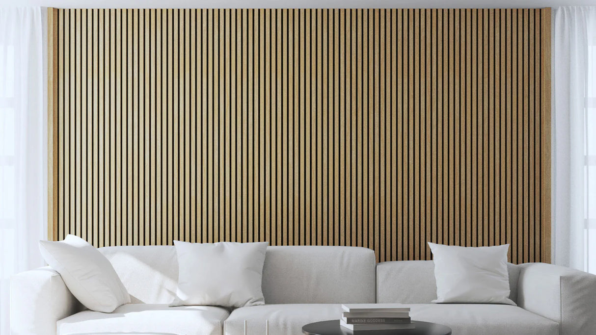 Akupanel - LED afwerkeindlat voor plafond en zijkant - Eiken Naturel 270 cm