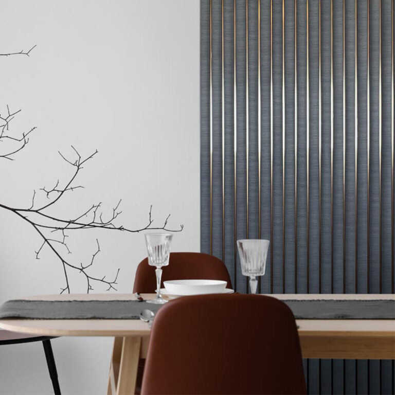 3D Kunststof Wandpanelen Antraciet Lumière Collection 270 x 12 cm