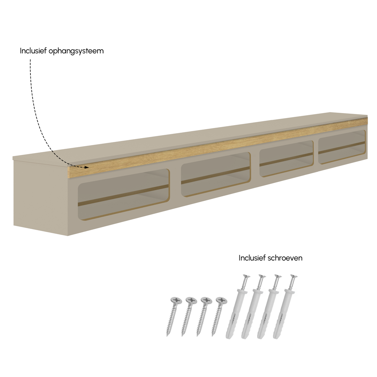 Madera TV-Meubel zwevend dune 280 cm