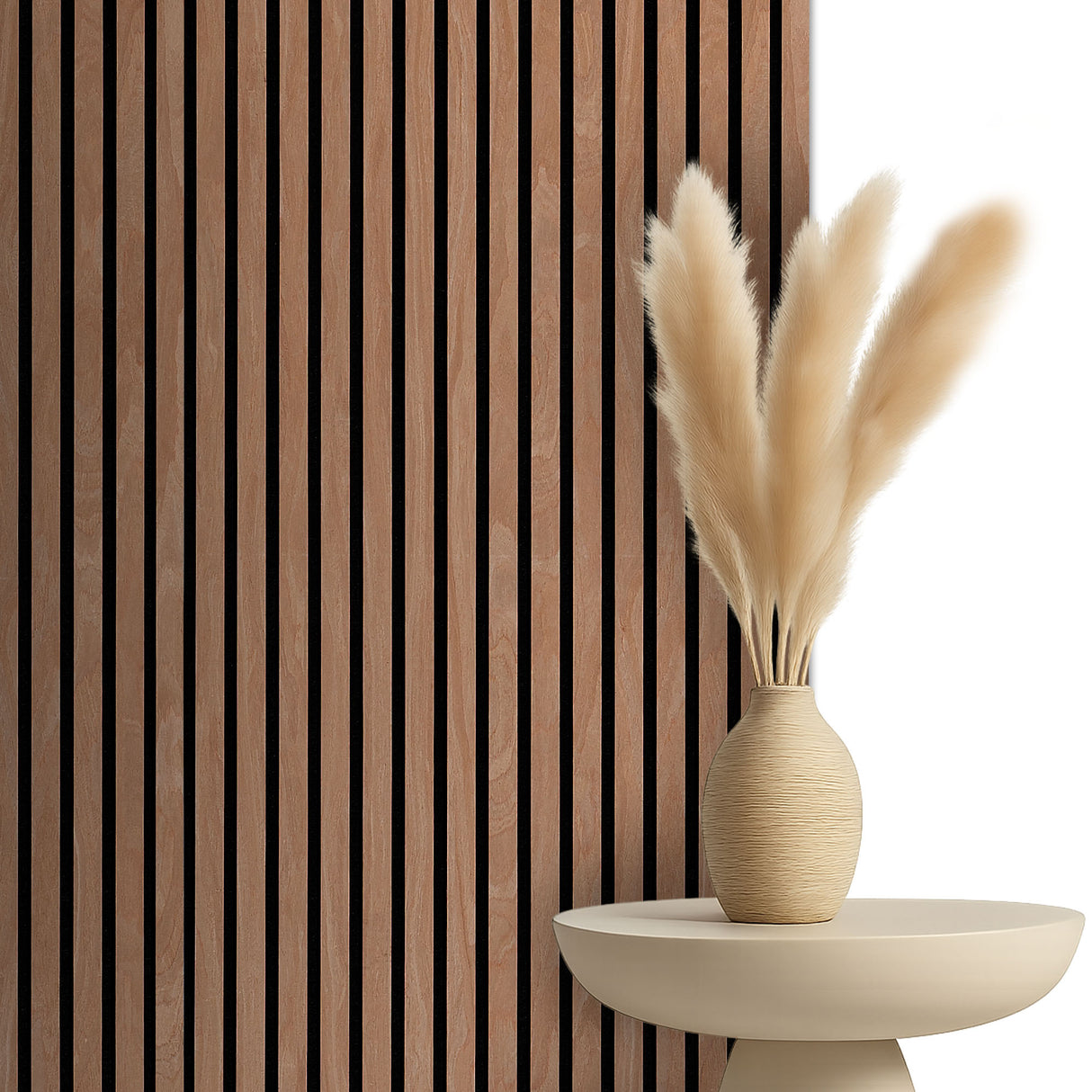 Akoestische panelen 270x60 cm - Eiken Mokka