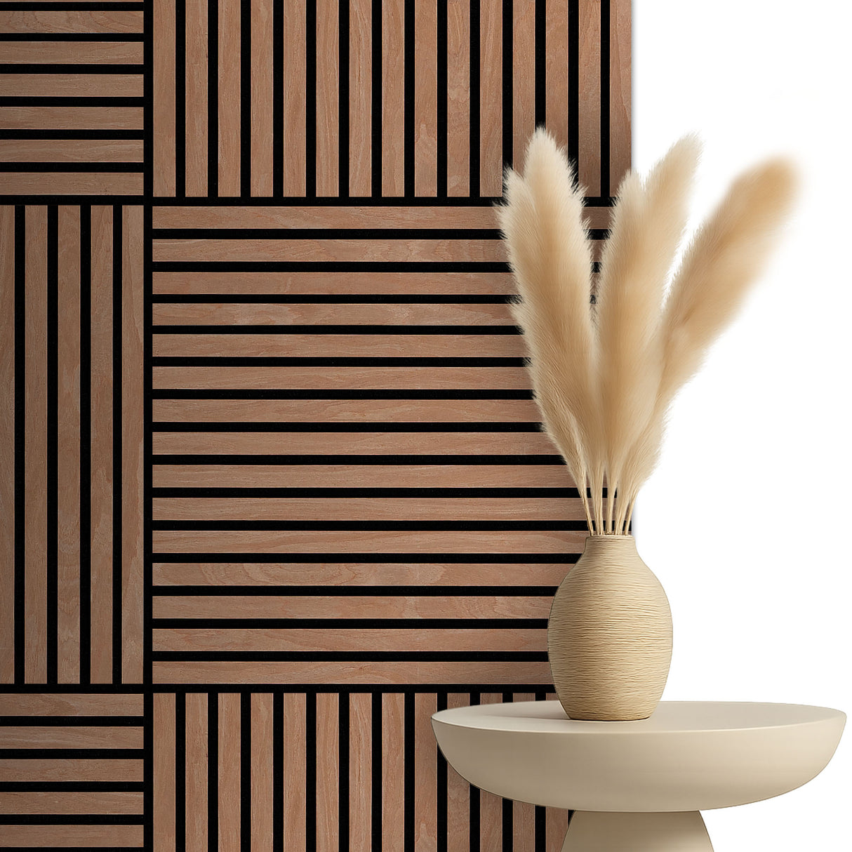 Akoestische panelen 60x60 cm - Eiken Mokka