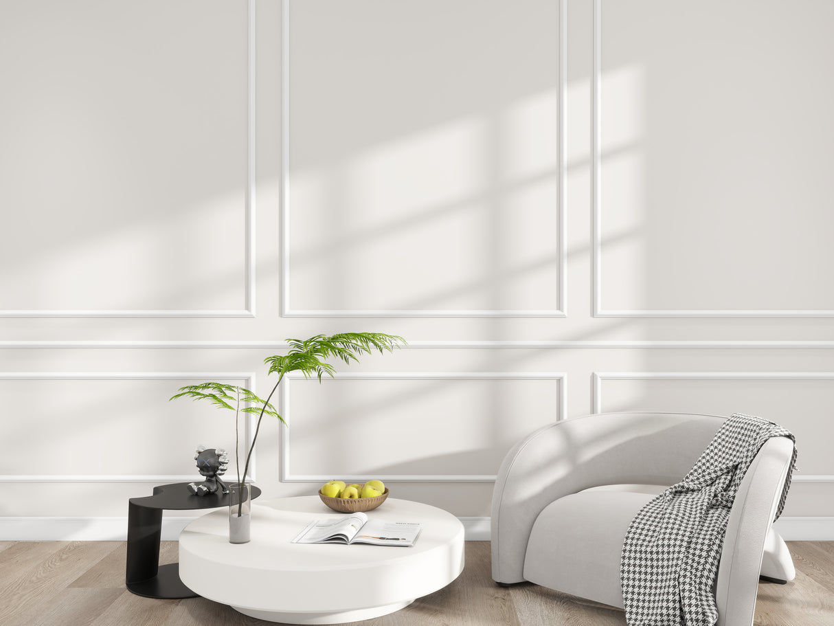 Aura Sierlijst Muur Plafondlijst - 270 x 3 cm - Wit