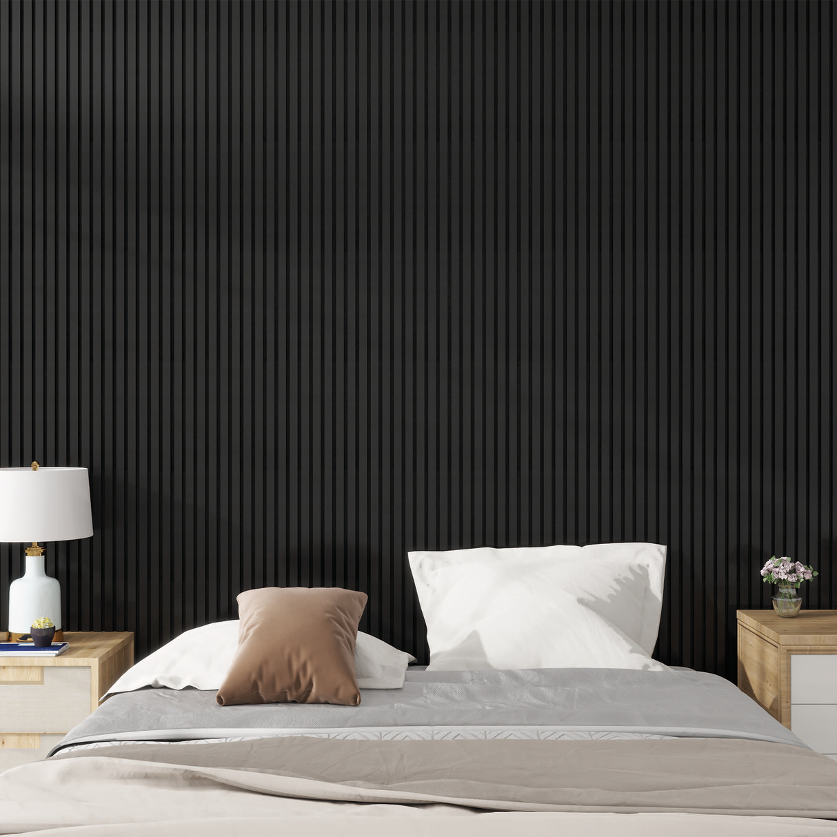 Akoestische panelen 270x60 cm - Nox Zwart