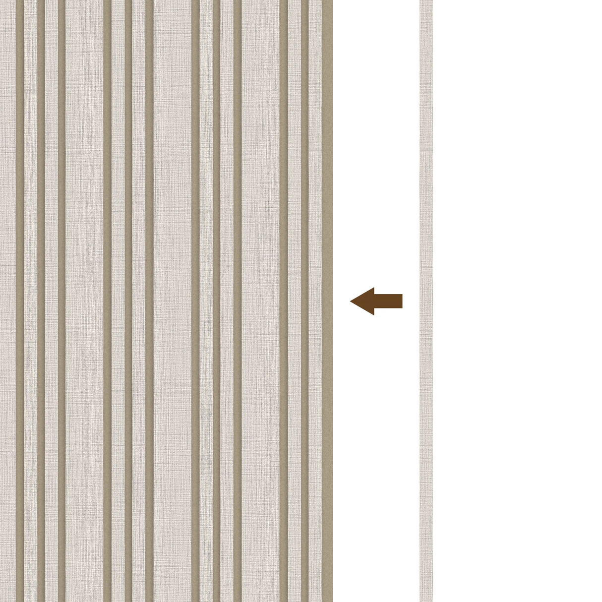 Eindlat 270 x 2.2 cm - Linnen on Beige