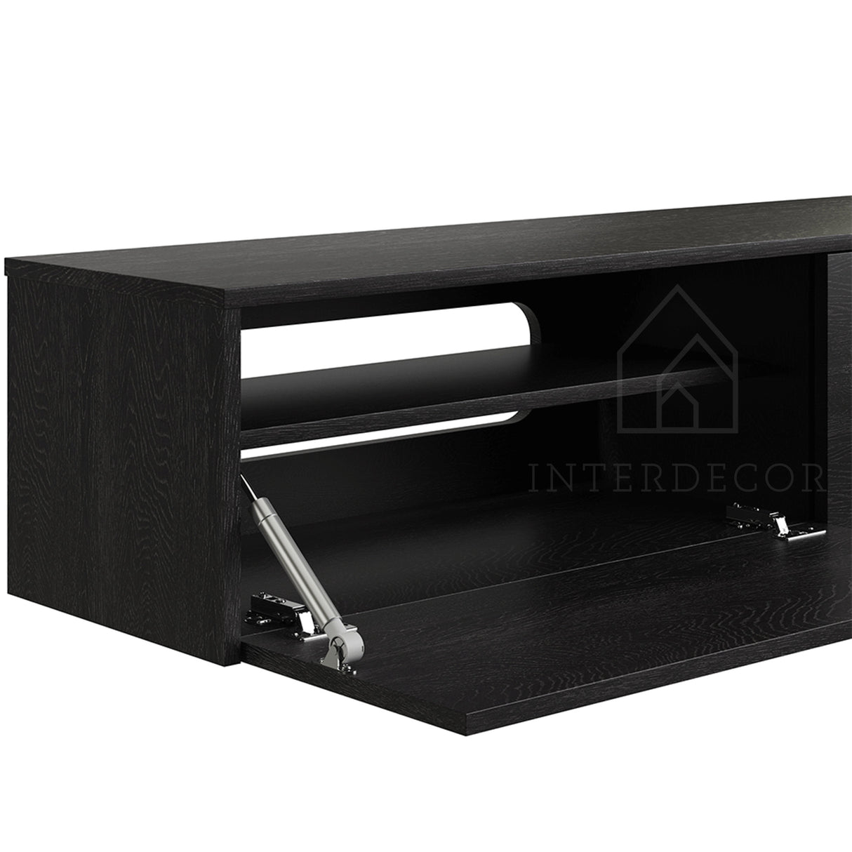 Madera TV-Meubel zwevend zwart 280 cm