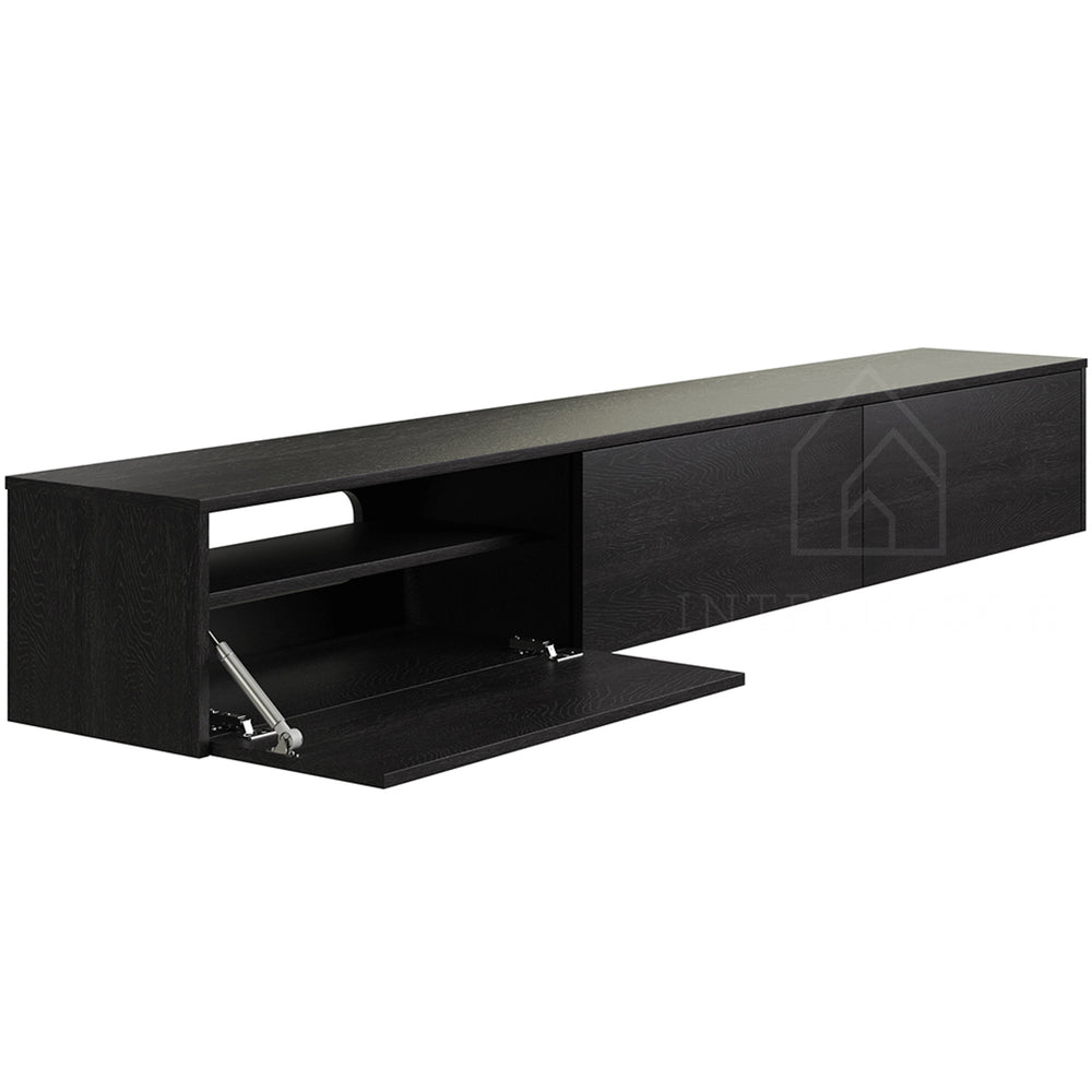 Madera TV-Meubel zwevend zwart 240 cm