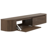 Dulce curved TV-Meubel zwevend walnut 200 cm
