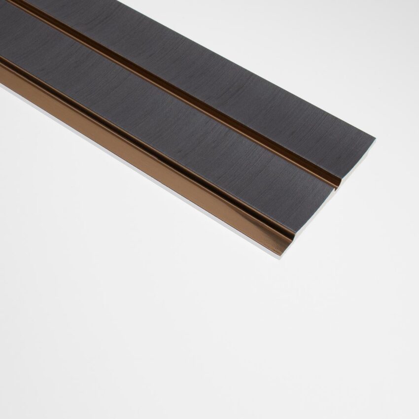 3D Kunststof Wandpanelen Antraciet Lumière Collection 270 x 12 cm | Set van 4