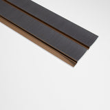 3D Kunststof Wandpanelen Antraciet Lumière Collection 270 x 12 cm | Set van 4