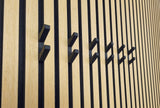 Akupanel Dubbele Haak - Jashaak - Wandhaak - Zwart