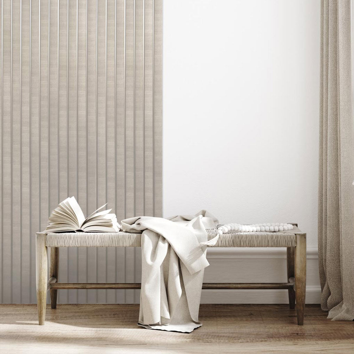 3D Kunststof Wandpanelen Beige Lumière Collection 270 x 12 cm | Set van 4