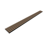 Composiet Gevelbekleding Mokka Lattenwand Wandpanelen 290 x 22 cm | Set van 4 stuks