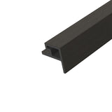 Hoekprofiel Buitenhoek Buitenpaneel Zwart 290 cm Gevel Tuin 3D Houtnerf