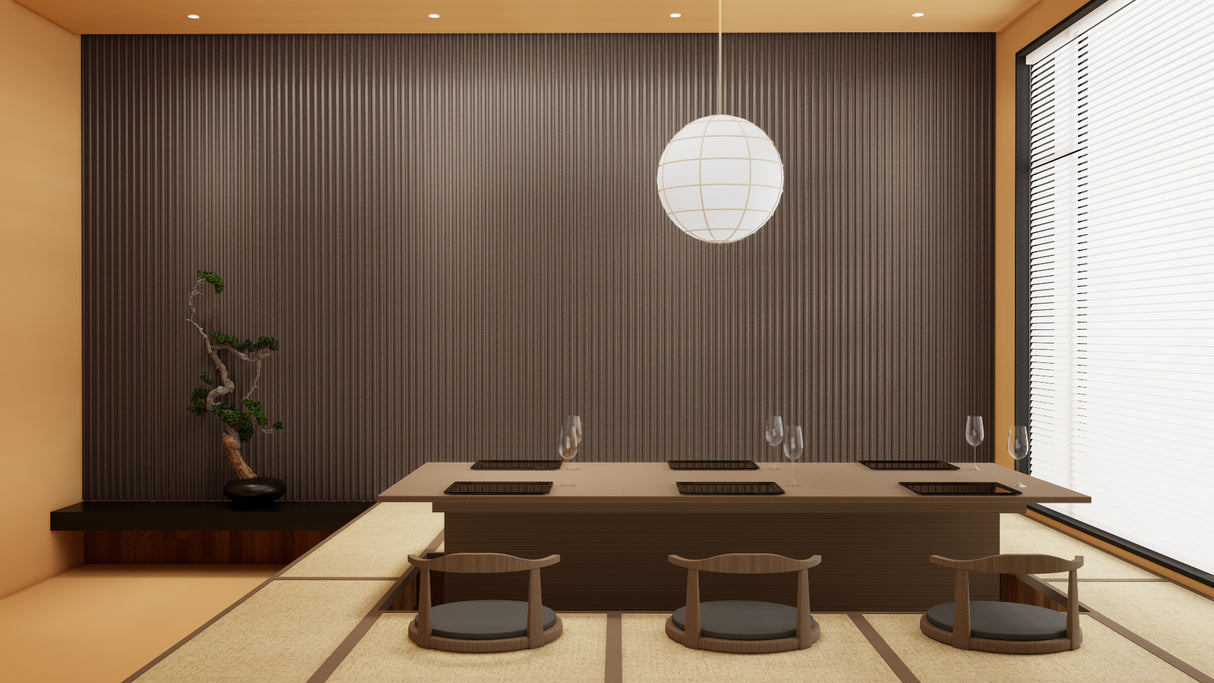Akoestische panelen 280x60 cm - Mokka space velvet