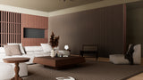 Akoestische panelen 280x60 cm - Mokka solid velvet