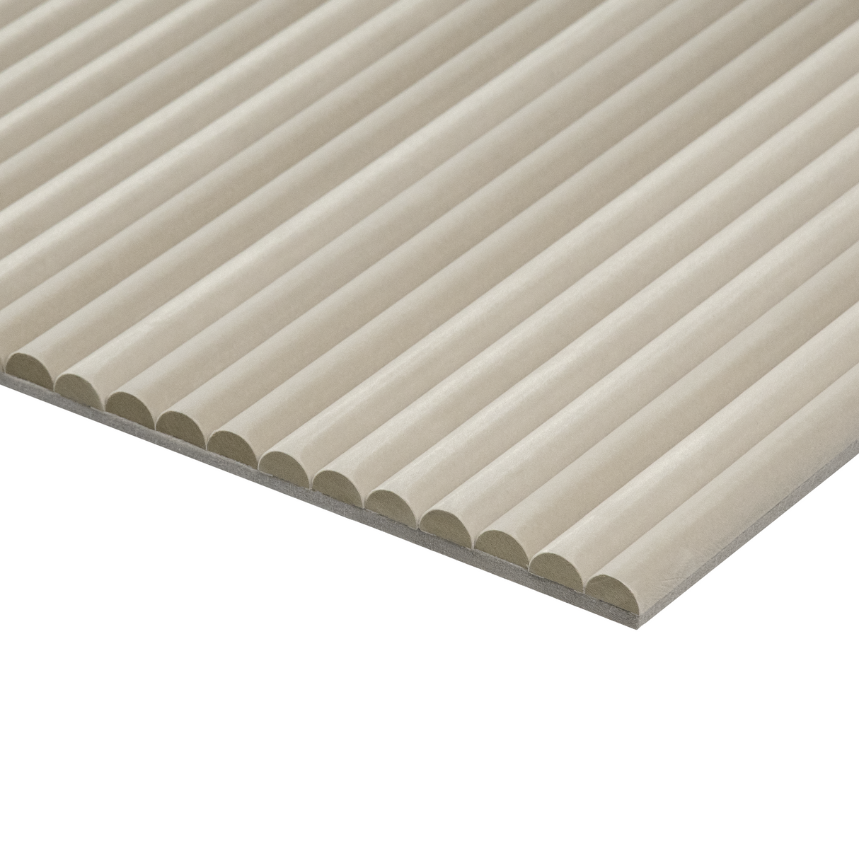 Akoestische Suede Solid Panelen 280x60 cm - Beige