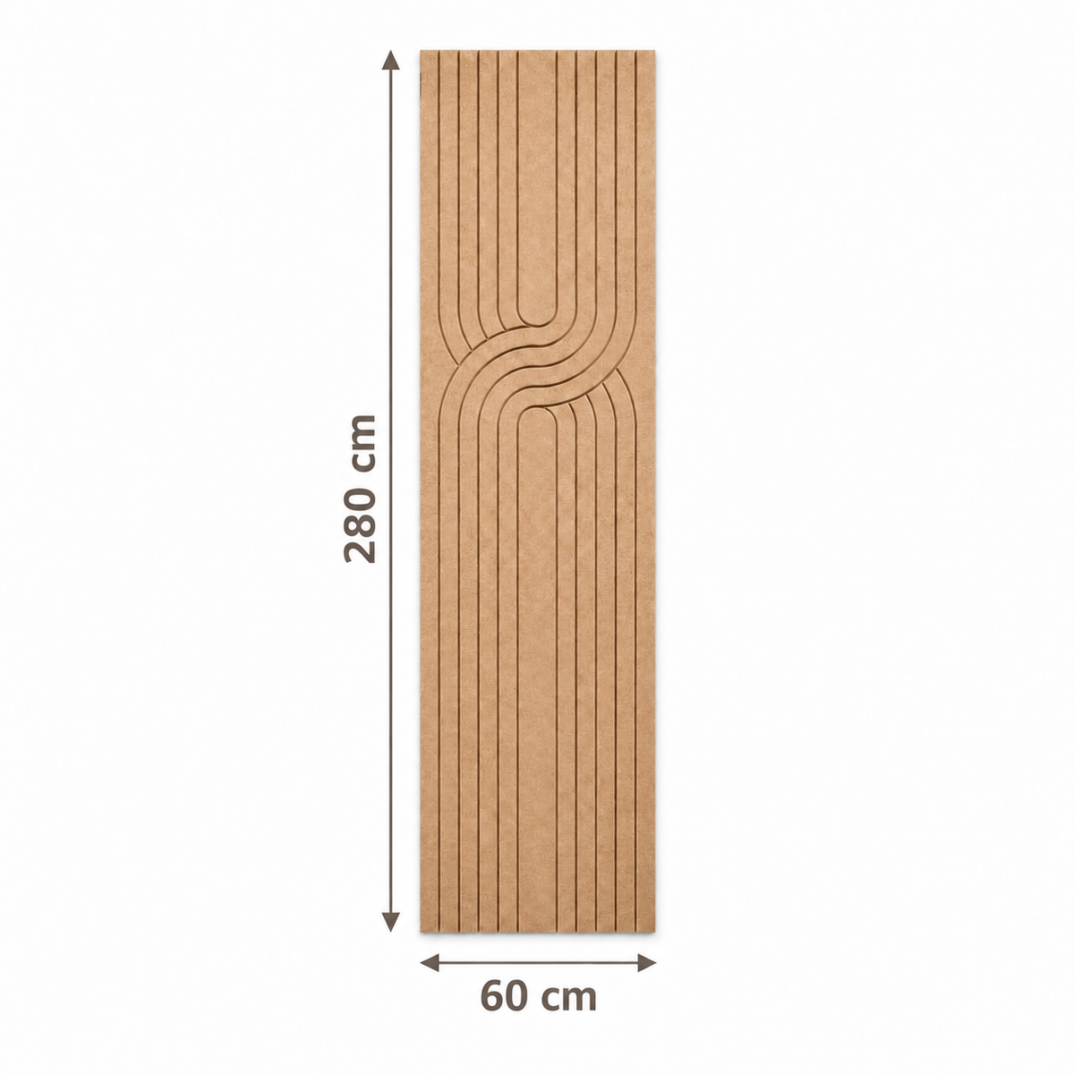 Akoestische Viltpanelen Japandi 280 x 60 cm - Dusty