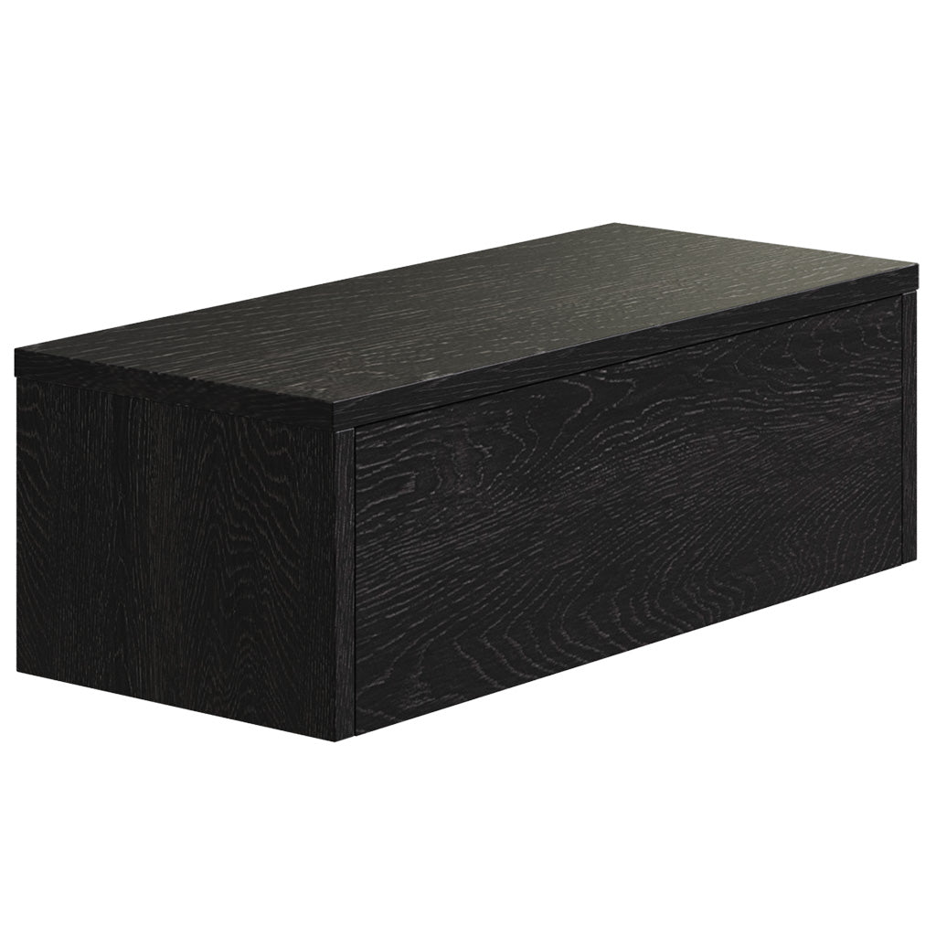 Gangkast zwevend zwart 60x20x15 cm