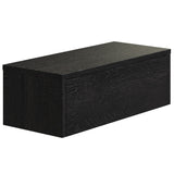 Gangkast zwevend zwart 60x20x15 cm