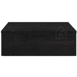 Gangkast zwevend zwart 60x20x15 cm