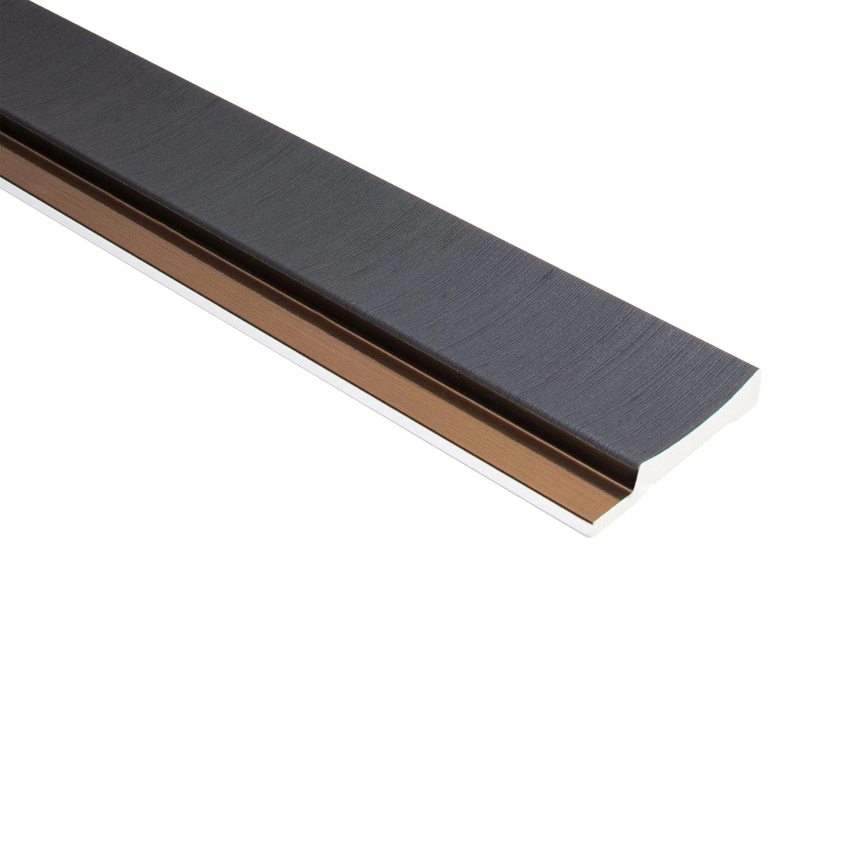 Eindprofiel Links Kunststof Wandpanelen Antraciet Lumière Collection