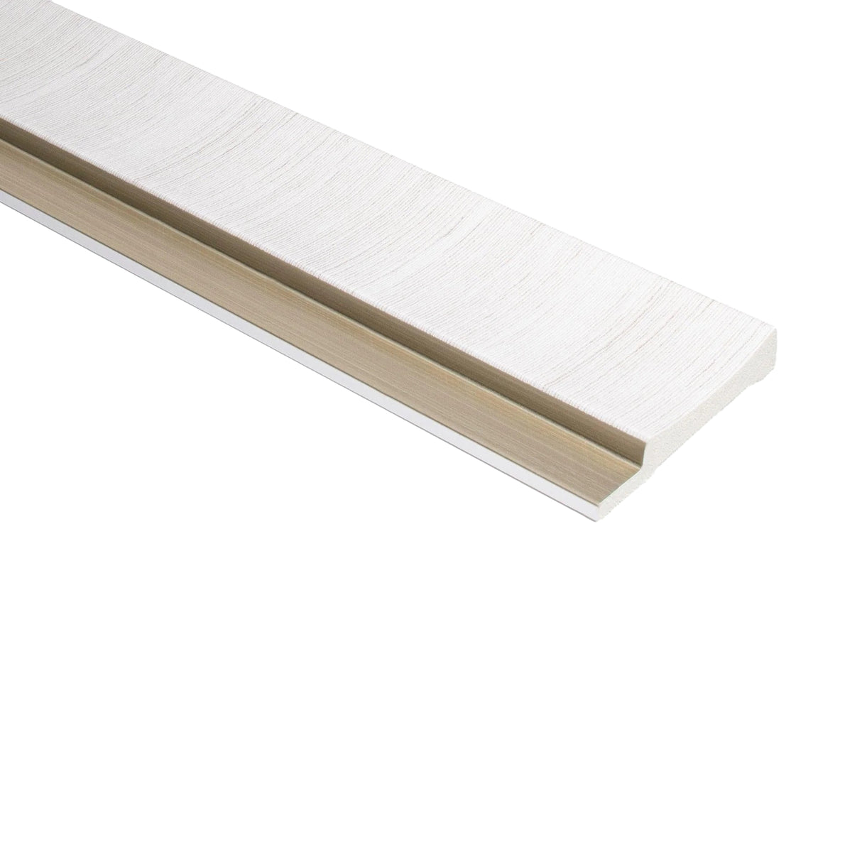 Eindprofiel Links Kunststof Wandpanelen Wit Lumière Collection