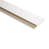 Eindprofiel Links Kunststof Wandpanelen Wit Lumière Collection
