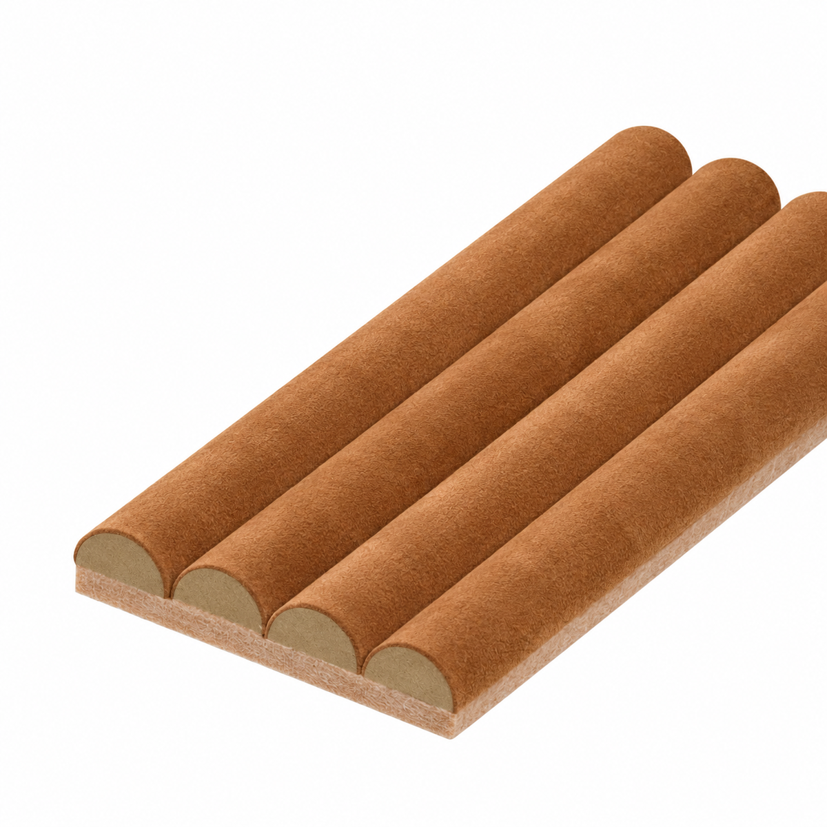 Proefstaal Akupanel Brushed Suede Solid Cognac