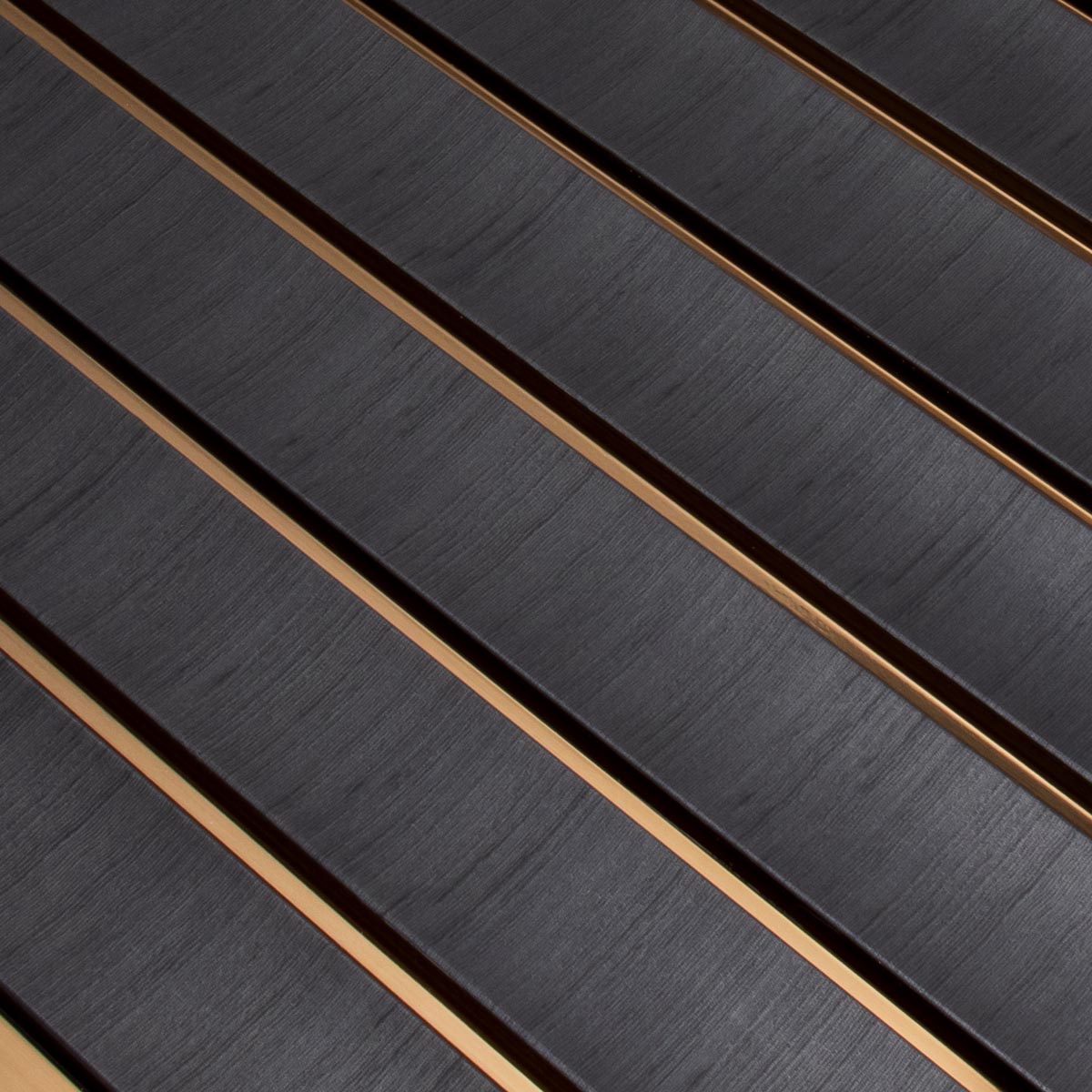 3D Kunststof Wandpanelen Antraciet Lumière Collection 270 x 12 cm | Set van 4