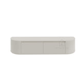 Elegance Collection Japandi Aura Curved TV Meubel zwevend beige