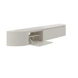 Elegance Collection Japandi Aura Curved TV Meubel zwevend beige