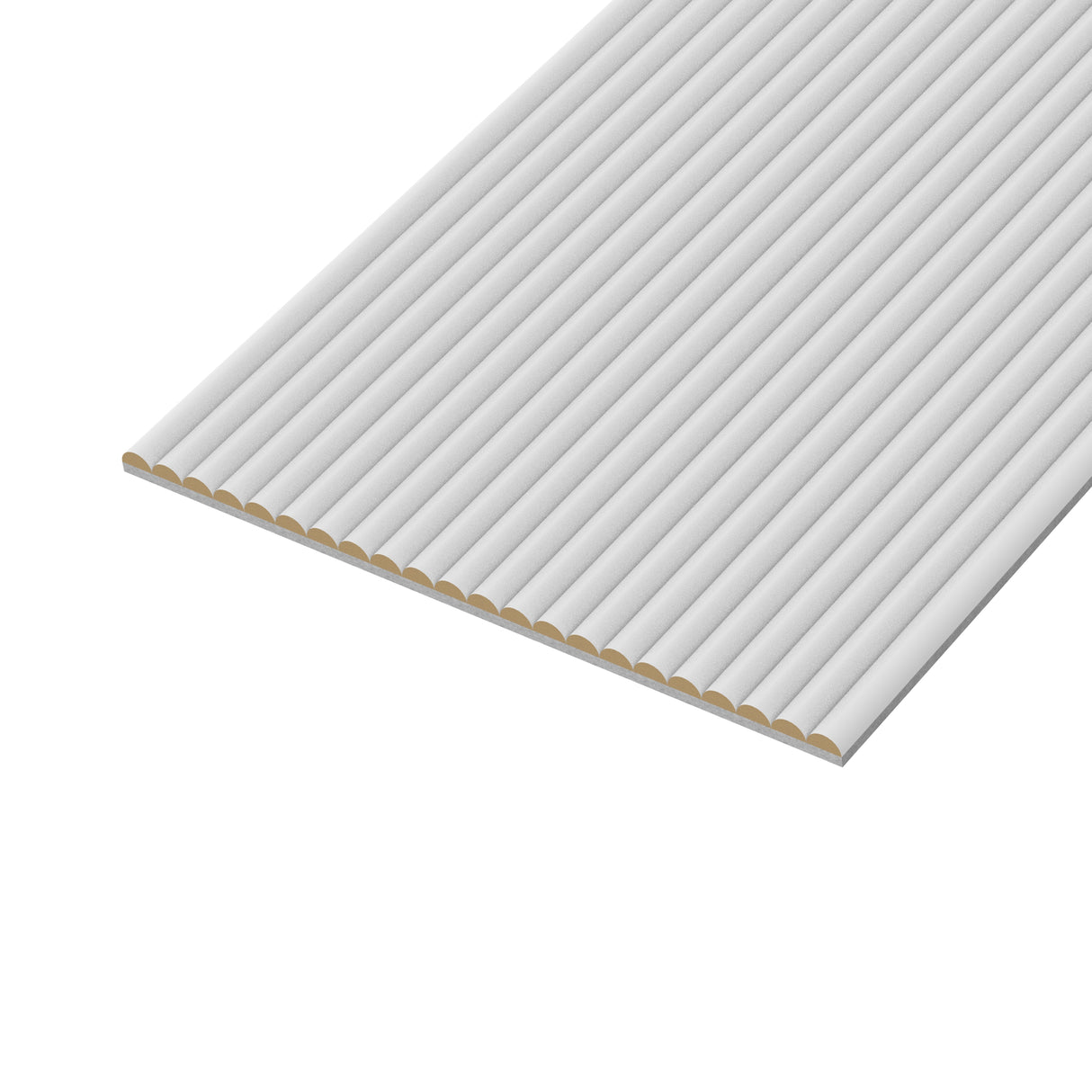Akoestische panelen 280x60 cm - Wit solid velvet